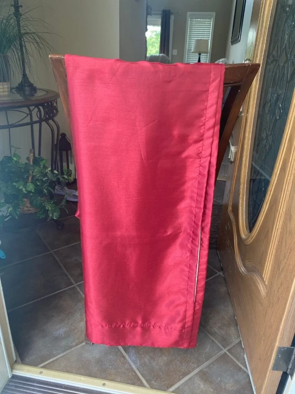 Better Homes & Gardens 2 Dark Red Curtain Panels Rod Pocket (54” W X 64” L)